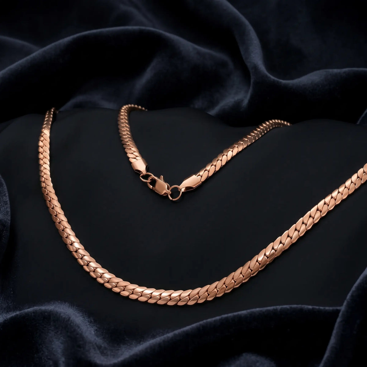 Cadena Serpiente Rosa